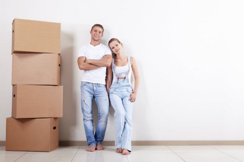 Moving team planning a flat removal near Paddington streets