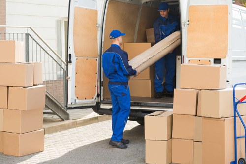 Commercial moving team planning a Paddington business relocation