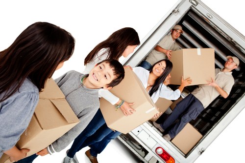 Student removal van arriving in Paddington for a small flat move
