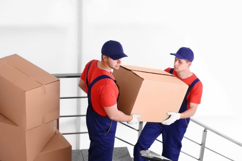 Packing materials and moving boxes prepared for a Paddington home move