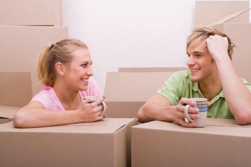 Preparing boxes and household items for a Paddington removal