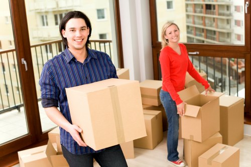 Manager investigating a removal service issue
